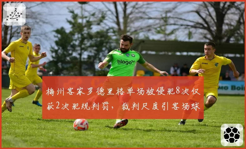 梅州客家罗德里格单场被侵犯8次仅获2次犯规判罚，裁判尺度引客场球迷不满