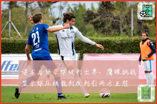 谌龙后场杀球被判出界，鹰眼挑战显示球压线裁判改判引两方互怼